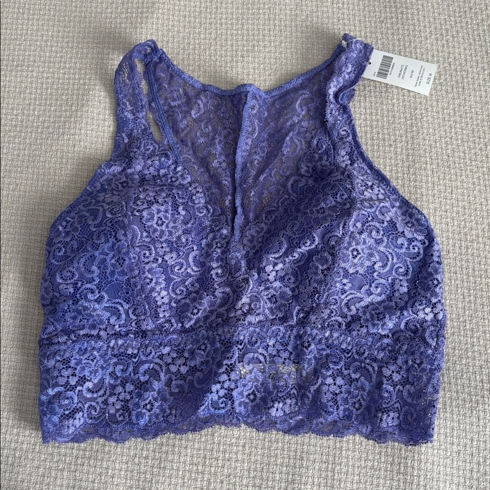 Soma Blue Iris Lace Bralette NWT Size M
